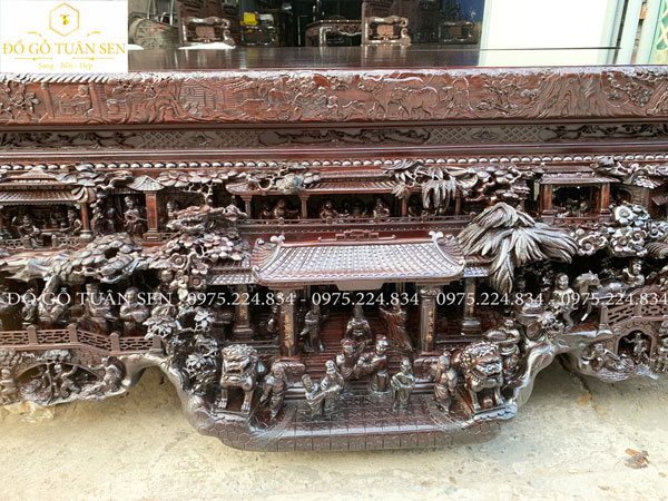 Sập đục tay tinh xảo 